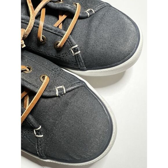Sperry Top Sider Women Gray Comfort Casual Sneaker Size 8.5M Slip On Canvas Shoe - Picture 10 of 12